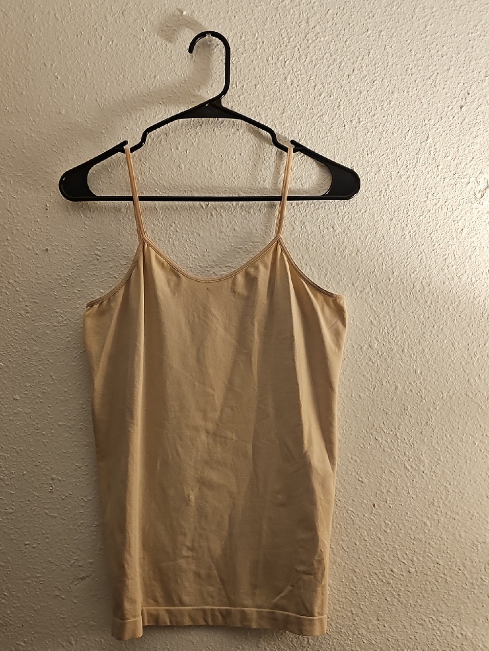 Women's Cream Spaghetti Strap Cami Tank Top